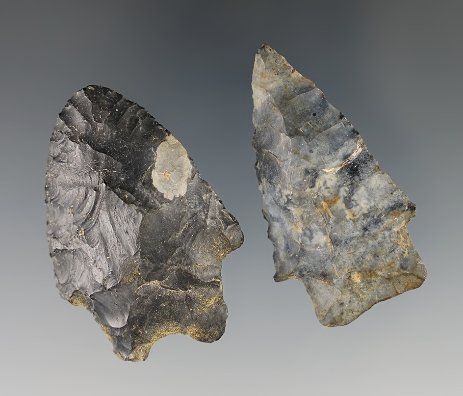 Pair of points found by M. Moore in Fulkville, Montgomery Co., NY on the Mowhawk River.