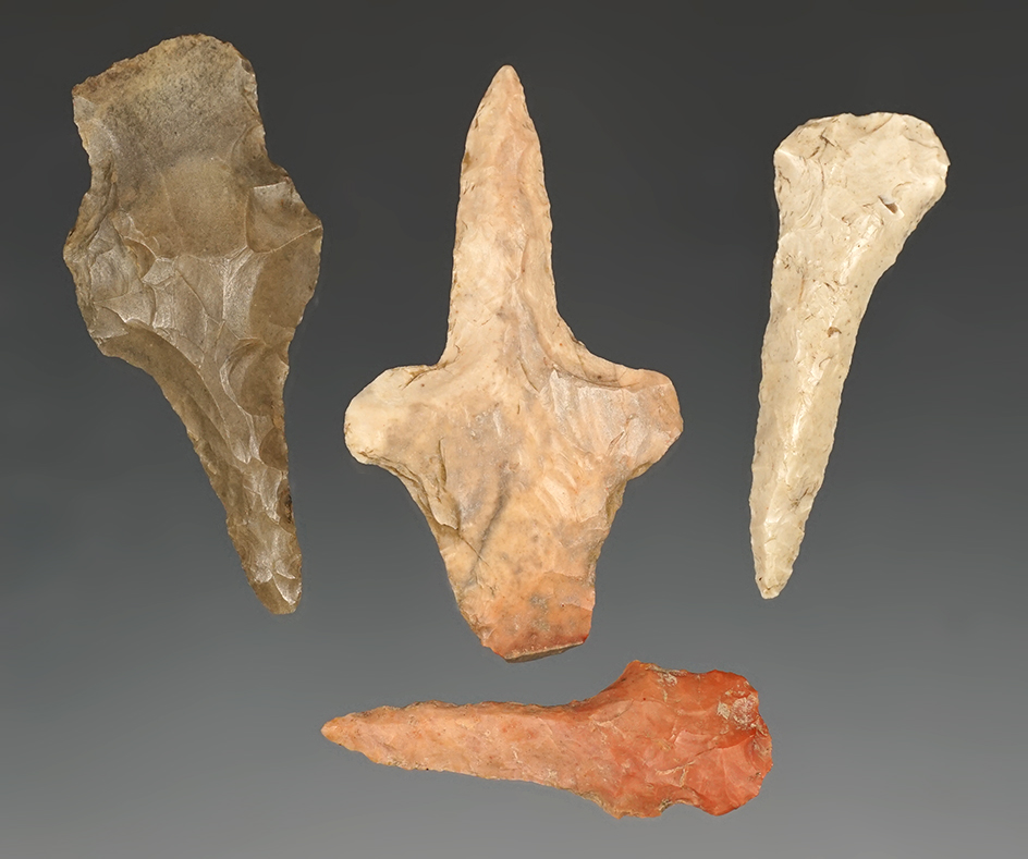 Set of 4 Drills found in the Midwestern U.S. The longest is 2 3/8".