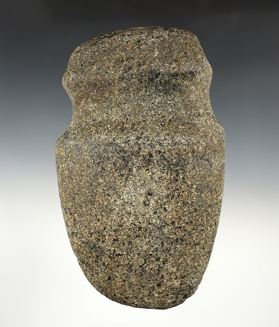 7" long full grooved Axe made from Granite. Found near Bellefontaine, Logan County Ohio.