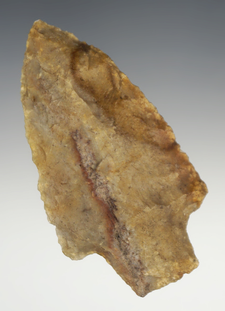 3 3/16" Stemmed Knife made from attractive multi-colored material found in Pasco Co., Florida.