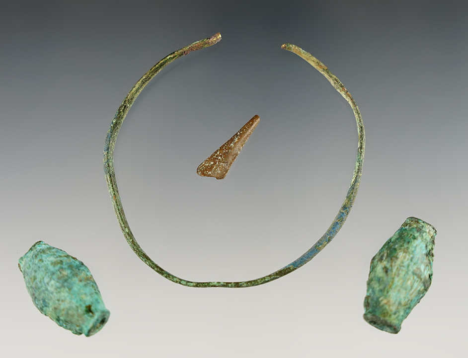 Nice set of copper artifacts- southern Illinois in the 1960's by Charles Weatherford.