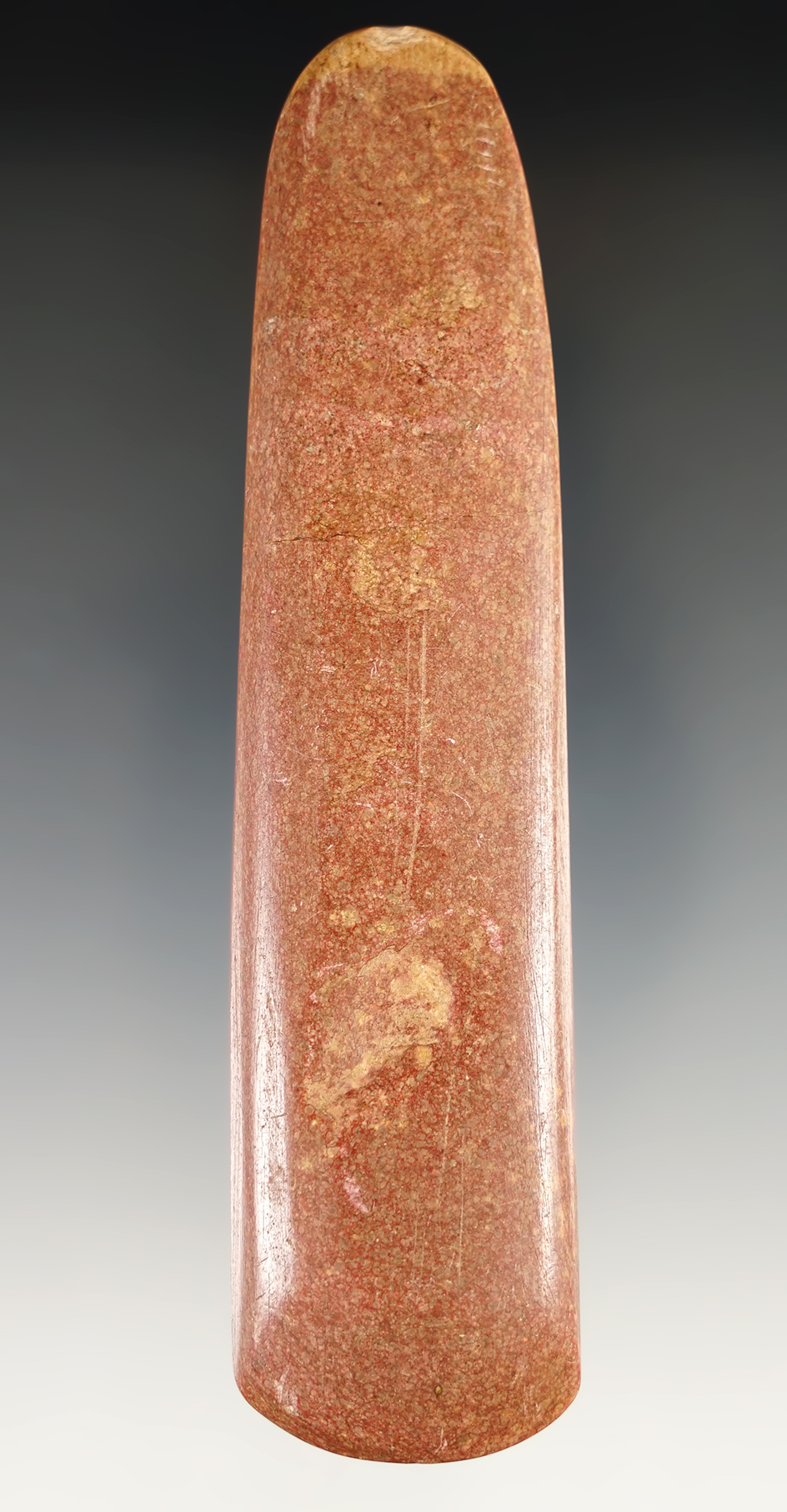 5 1/4" Pipestone Tool - chisel like bit, Point Peninsula Culture - Seneca Falls, NY.  Dickinson COA.