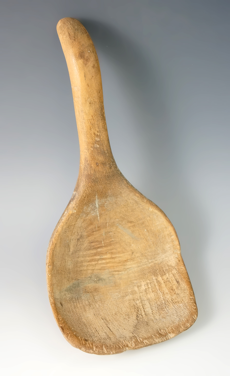 9 1/2" nicely crafted wood Iroquois spoon from New York.