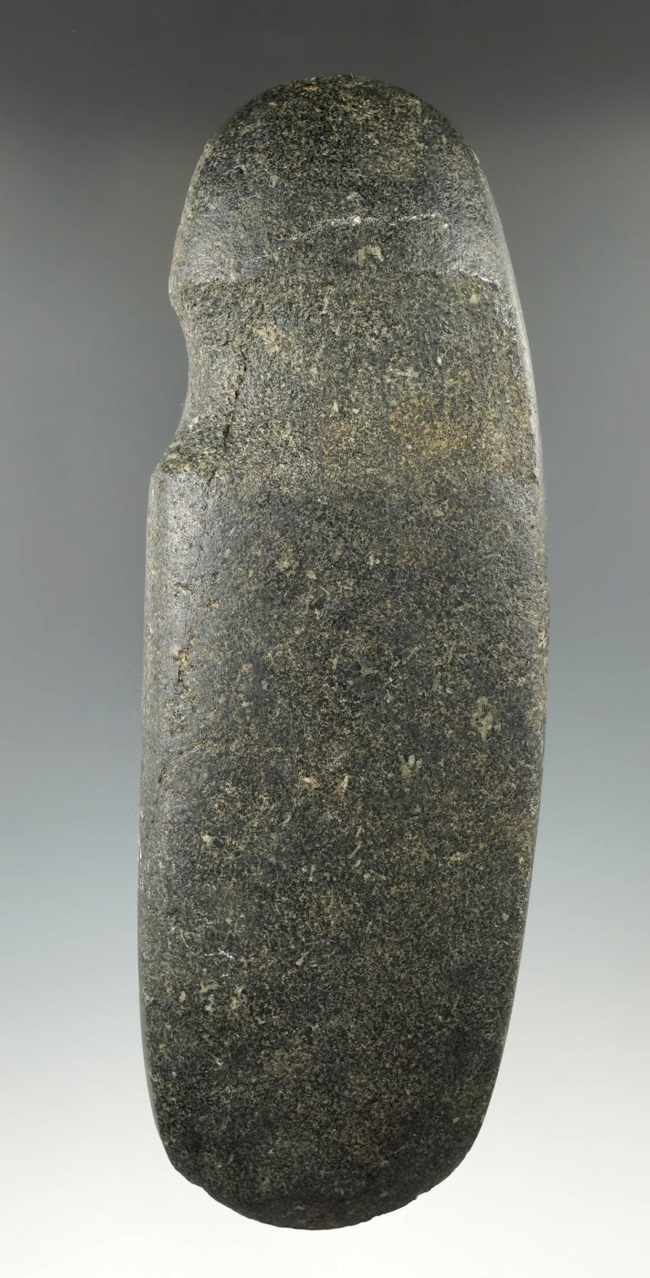 7" long 3/4 grooved Axe found in Michigan made from beautiful dark green diorite .