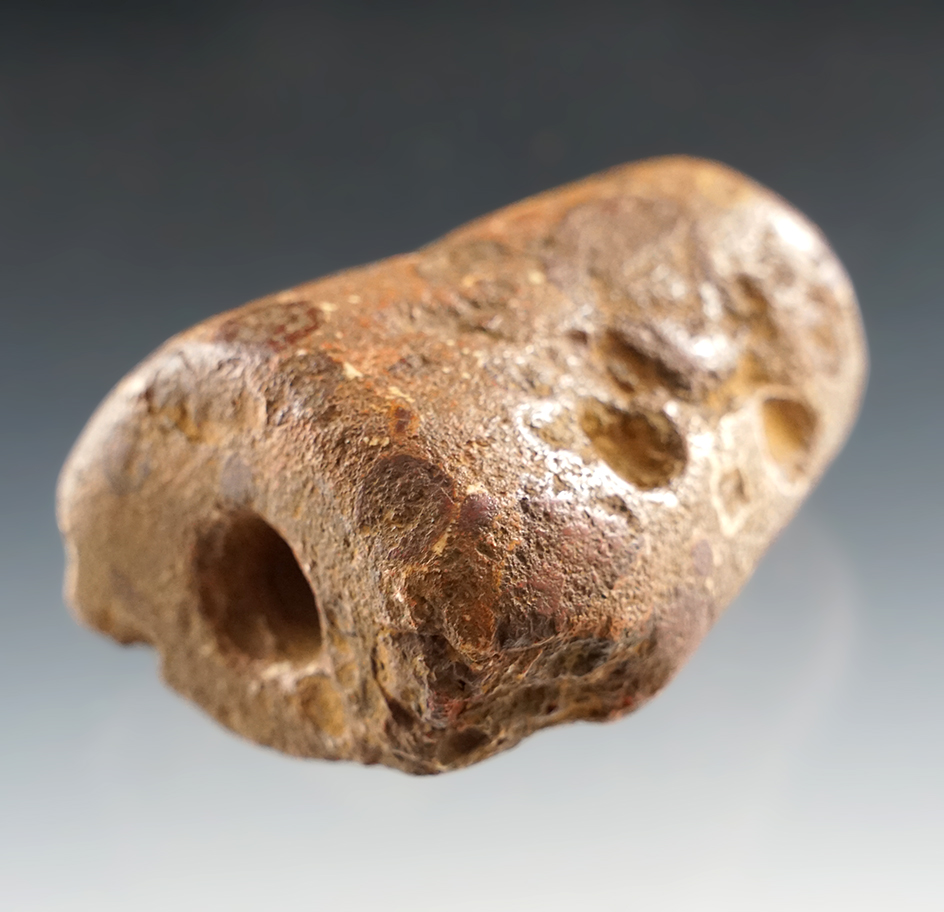 Unique 3" Bannerstone - conglomerate stone found in Bowie Co., Northeast Texas in 1934.