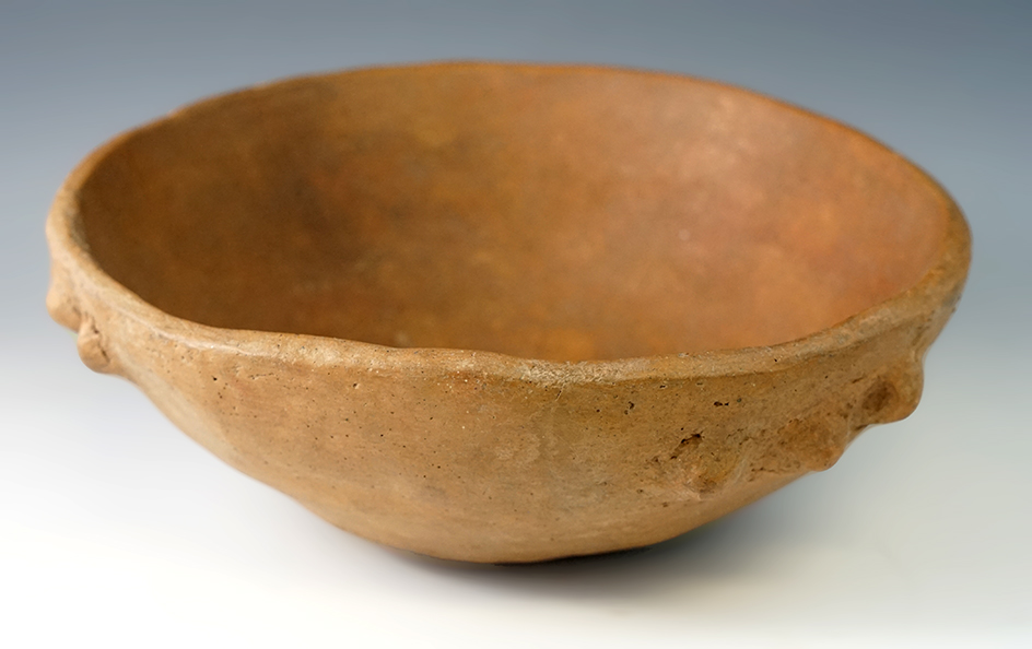 8 1/2" wide early Mississippian bowl found at the Lee Cook Village site in Scott Co., Missouri