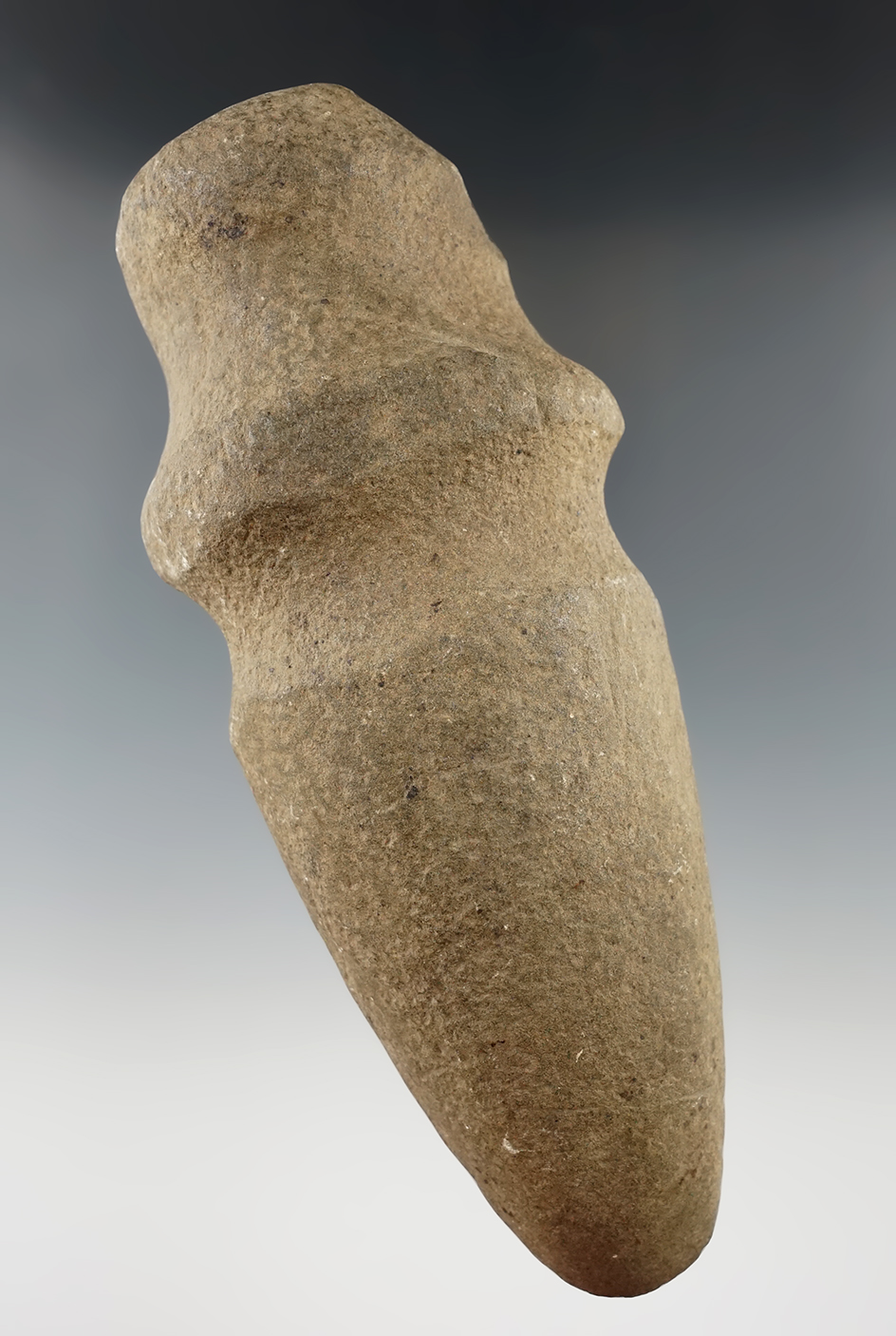 Very rare and pictured! 8 1/8" double groove/reverse grooved hardstone Adze - New York.