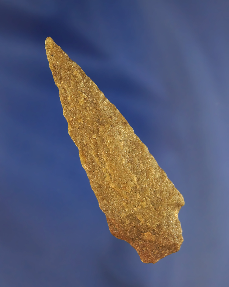 3" stemmed Quartz  Arrowhead found in Orange County North Carolina.