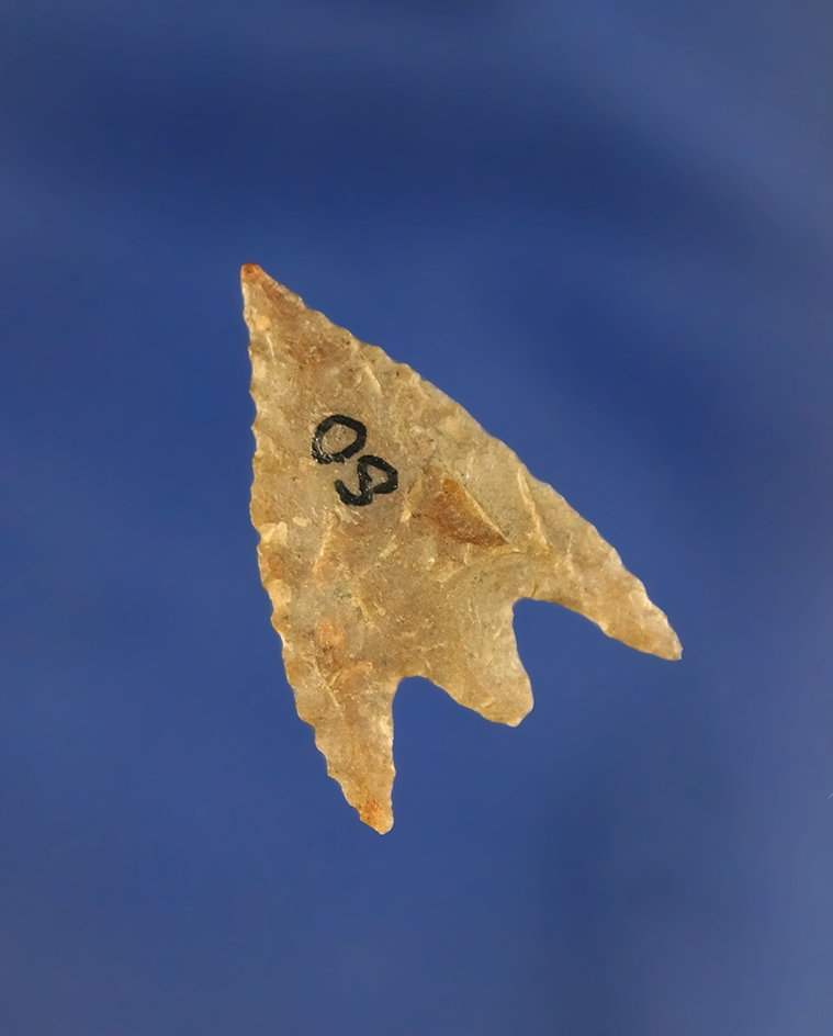 1 1/8" Gunther point found in Oregon.