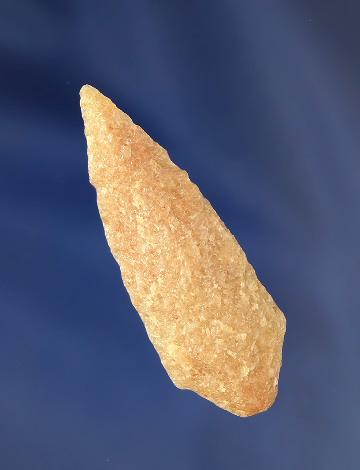 Beautifully made 2 1/16" Quartz Arrowhead found in Virginia.