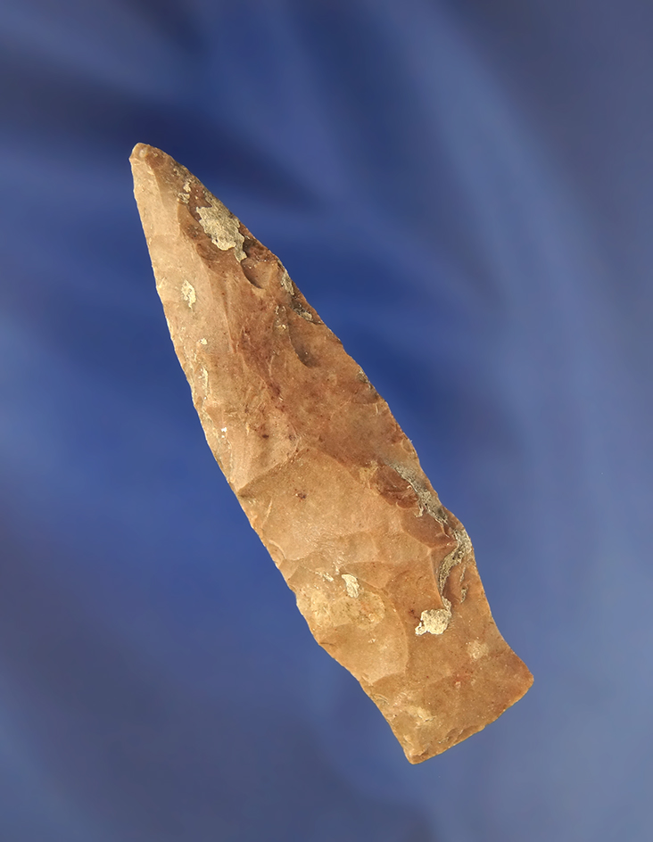 3 3/16" Early Stemmed point found in Central Texas.