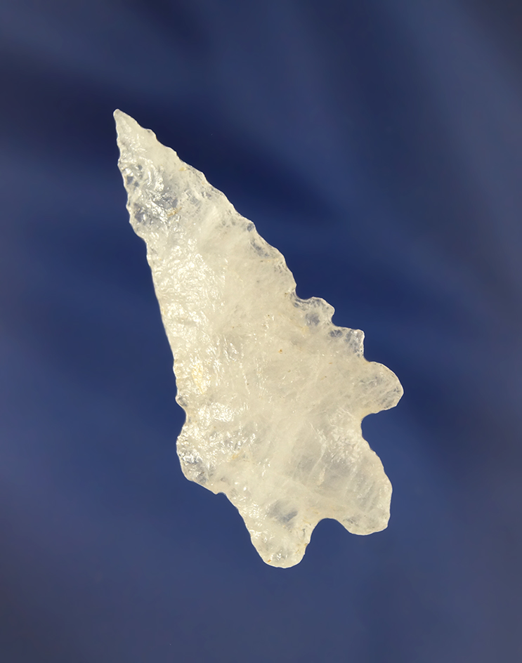 2 1/8" LeCroy Bifurcate made from quartz found in Virginia.