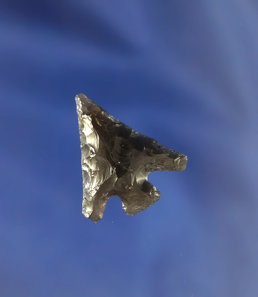 1" Obsidian Columbia Plateau that is nicely made off a flake found in Oregon.