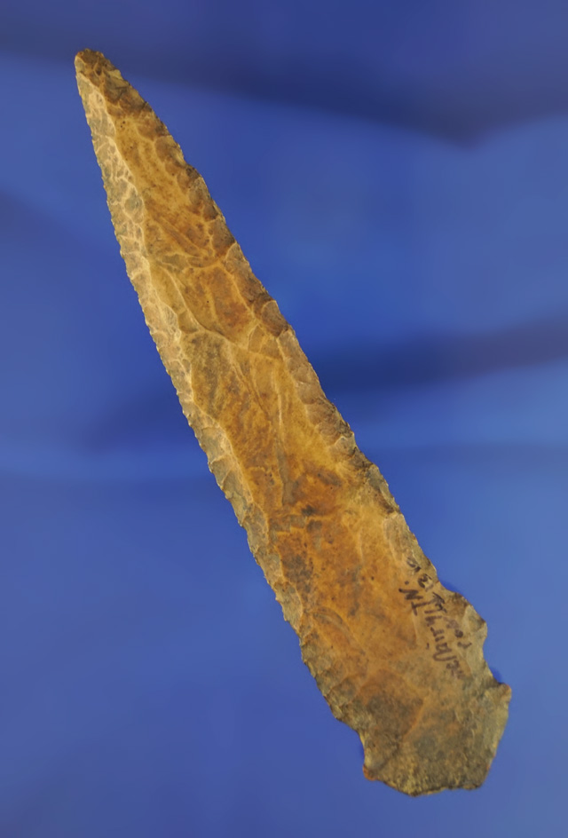 5" Archaic Knife found in McNairy Co.,  Tennessee. Nice Creek stained chert. Dickey COA.