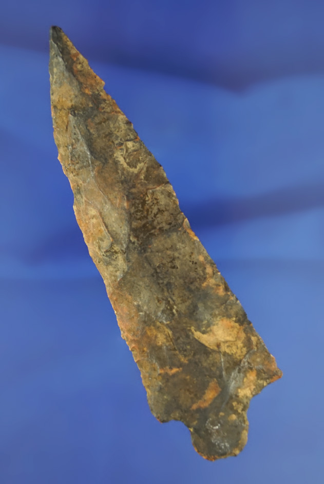 4 15/16" Pickwick Knife found in Benton Co.,  Tennessee made from heavily with River stained Flint.