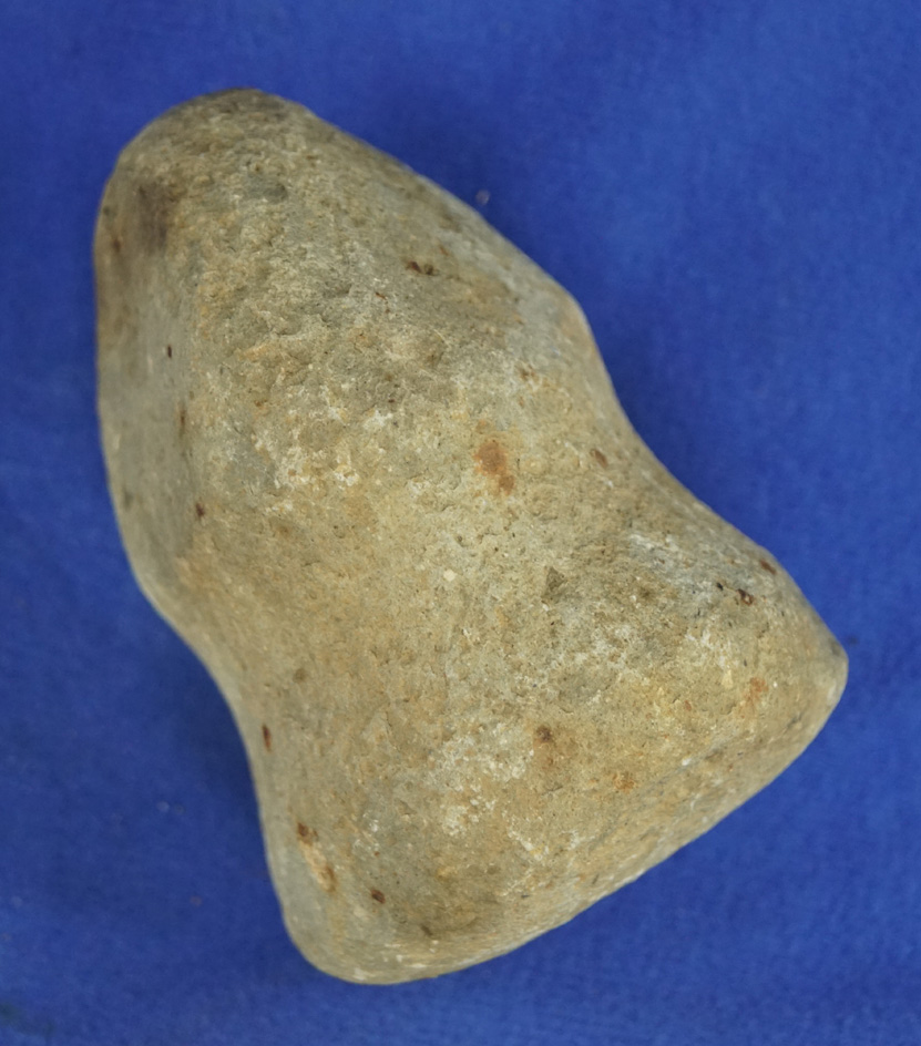 3 1/2" long 3/4 grooved Hammerstone found in Michigan.  Ex. Phil Wagle, collected prior to 1950.
