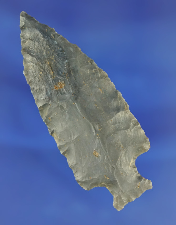 11/16" Tablerock point made from high-quality Hornstone found in Indiana.