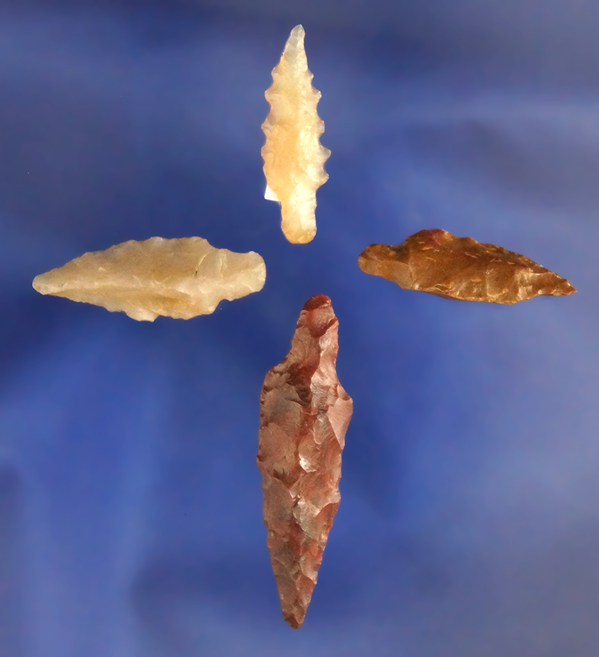 Set of four largest is 1 5/16" all made from nice material found on the Oregon side of the Columbia