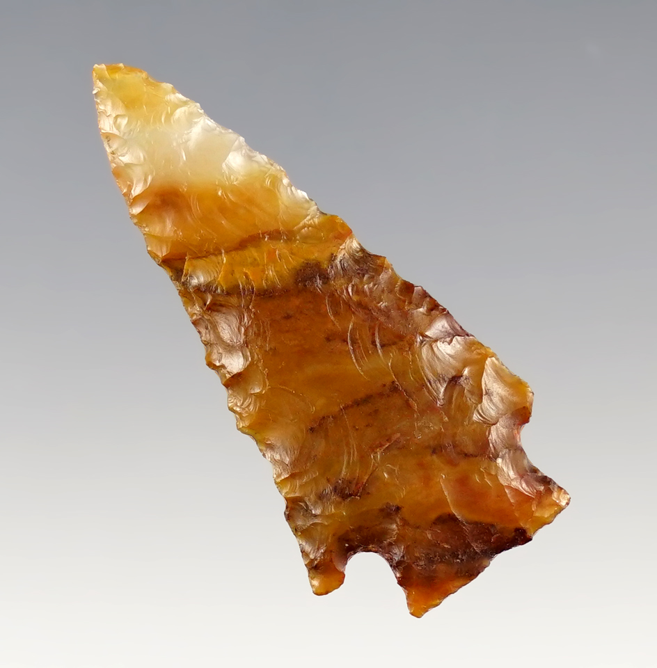 Nice 1 5/8" Elko Corner Notched found in Lake Co., Oregon.