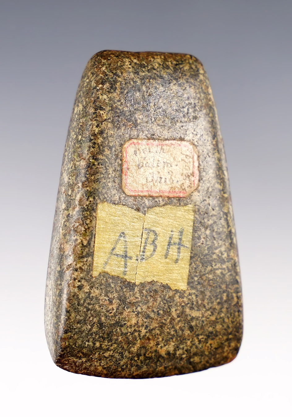 Incredible 2 1/2" Square-Sided Hardstone Adze found in South Salem, Ohio. Great overall polish.