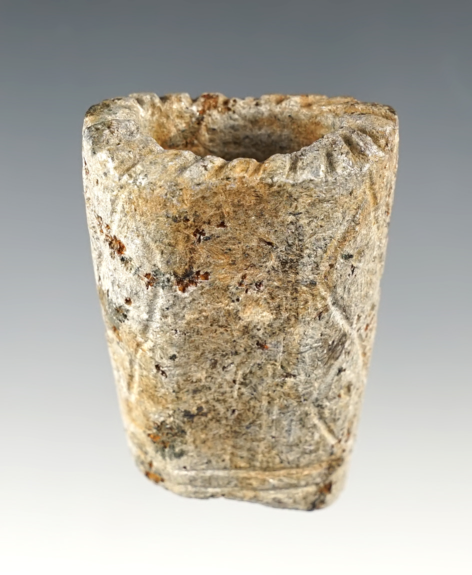 Well styled and nicely engraved Pipe found close to the Tennessee River by Ray Kilgore. 