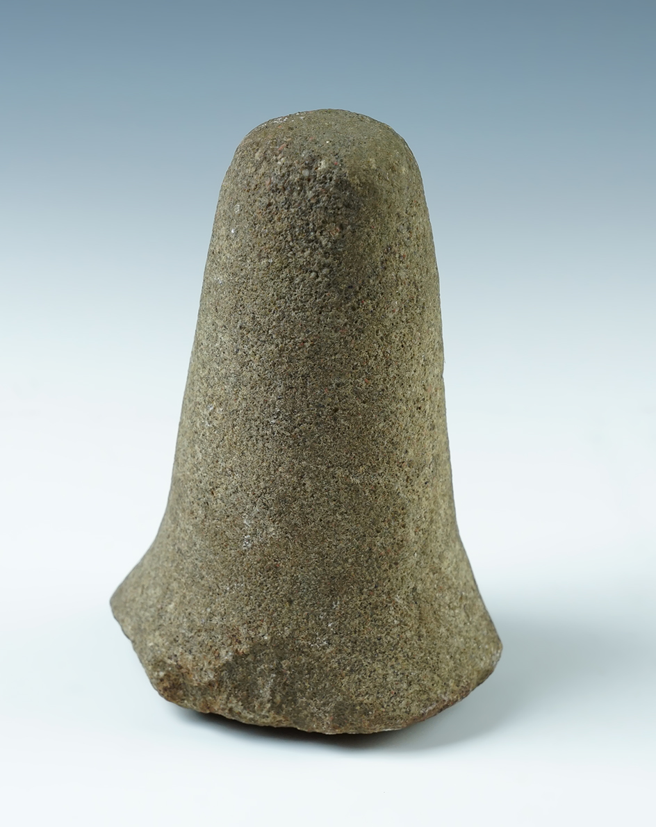5 3/8" tall Bell Pestle found on the Montgomery Farm in Orange Township, Hancock Co., Ohio.