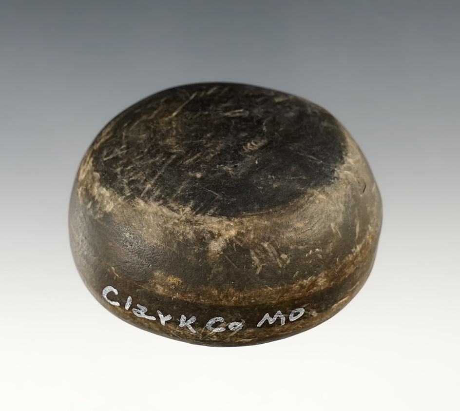 2 1/8" Slate Cone in outstanding condition. Found by Dale Roberts in Clark Co., Missouri.