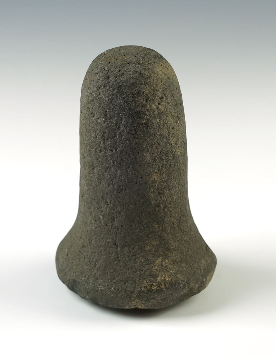 Nice example of a Bell Pestle with no modern damage. Measures 4 1/2" tall. 