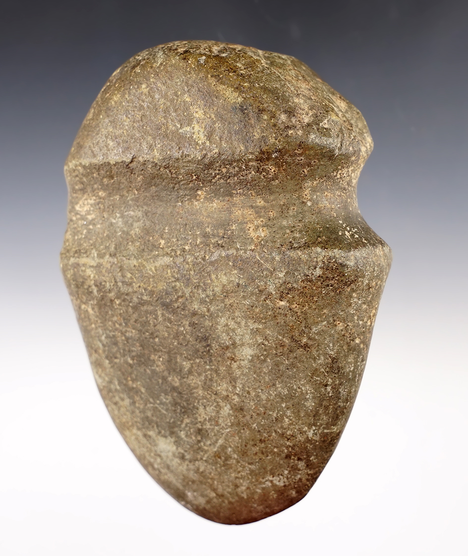 Fine 5 5/8" long 3/4 Groove Axe found in Medina Co., Ohio. Well patinated with excellent style.