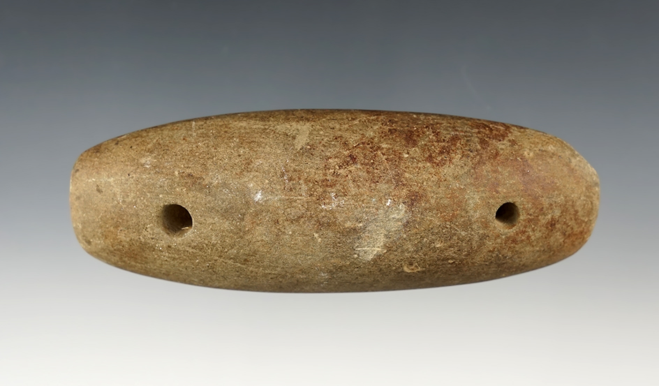 Superb! 4 1/4" Humped Gorget with a slightly scooped bottom. Found in Meigs Co., Ohio. 