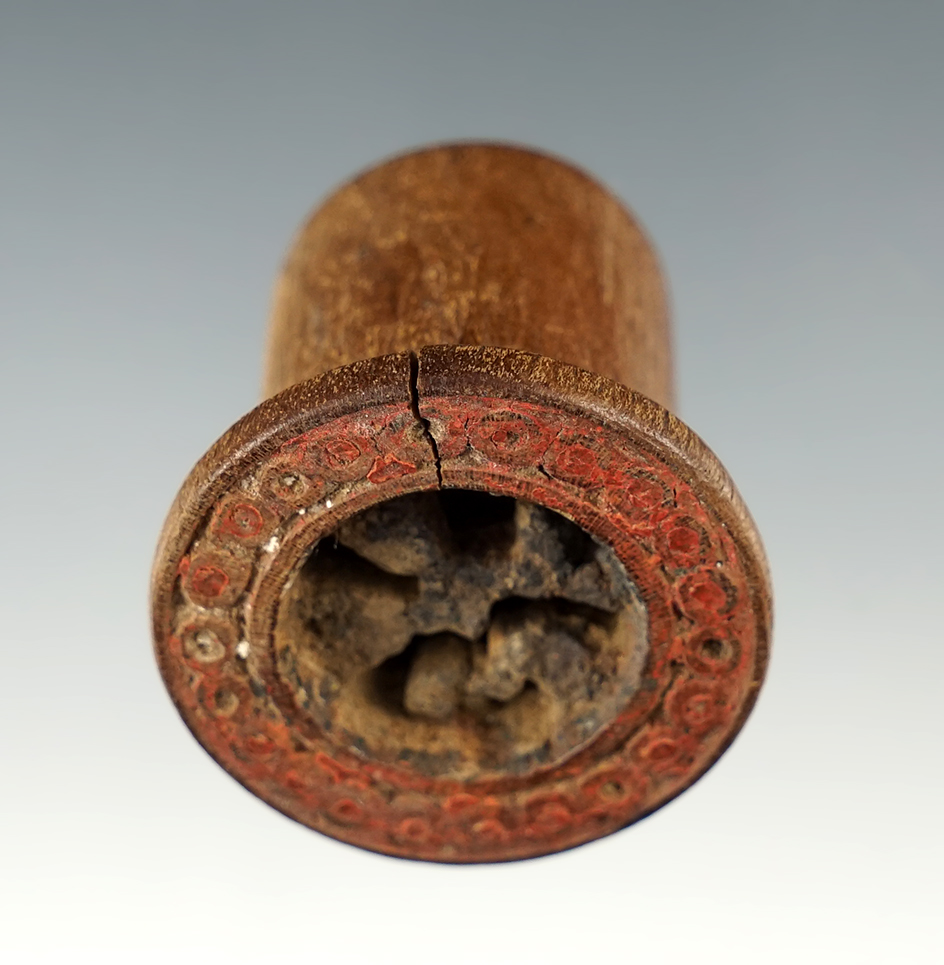 1 1/2" PreColumbian Stamp made from wood. In excellent condition. 