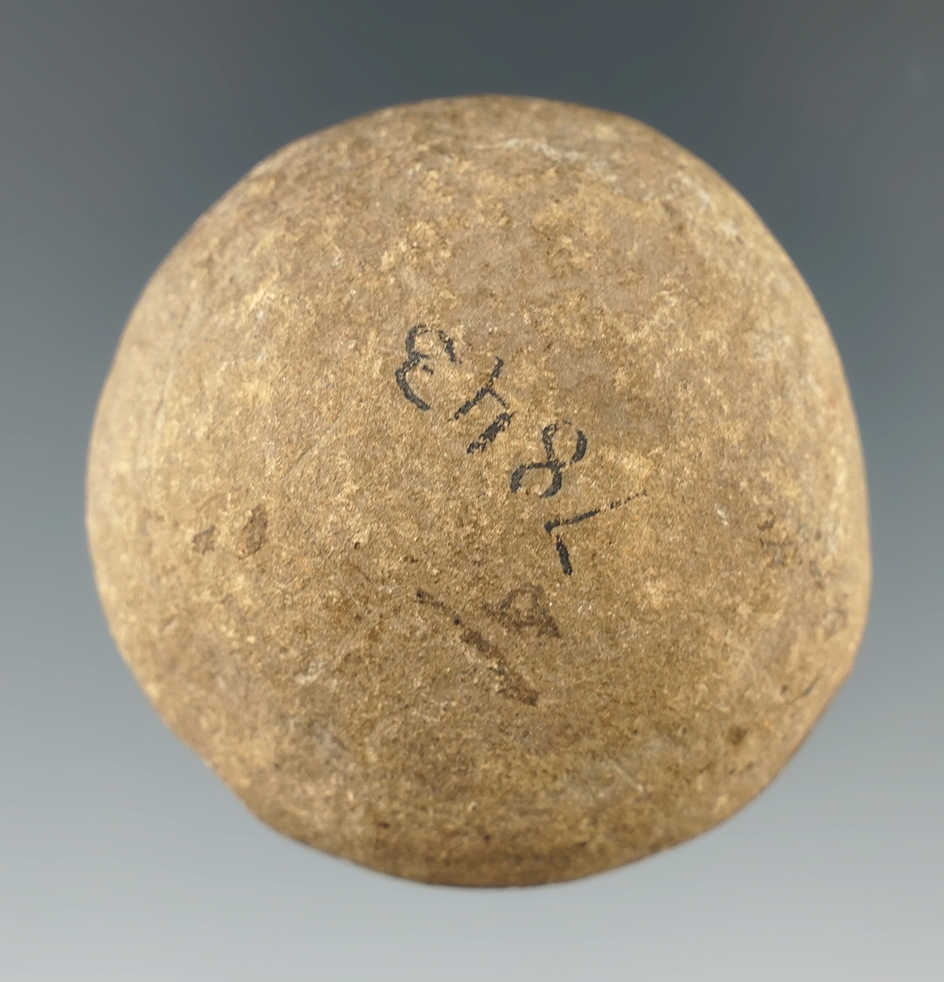 1 7/8" Diameter Sandstone Cone. Ex. Max Shipley collection. Sold at Garth's in Shipley sales.