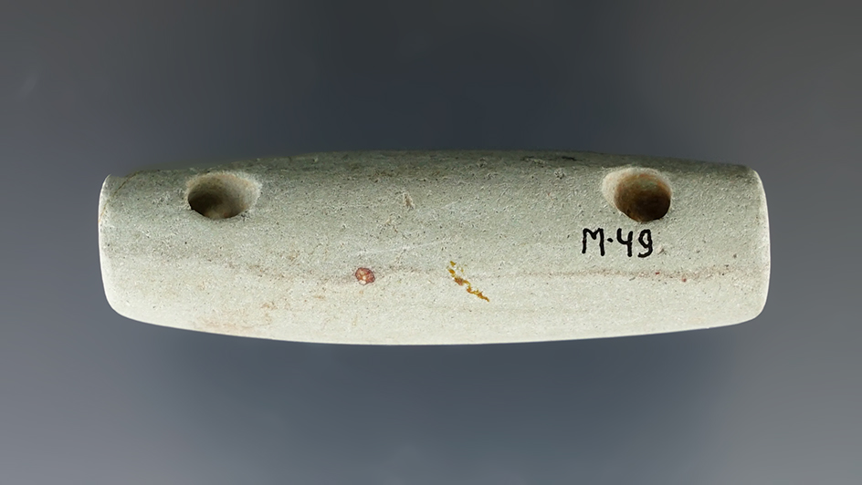 2 3/16" Uniquely styled Pre-Columbian Drilled Bead.