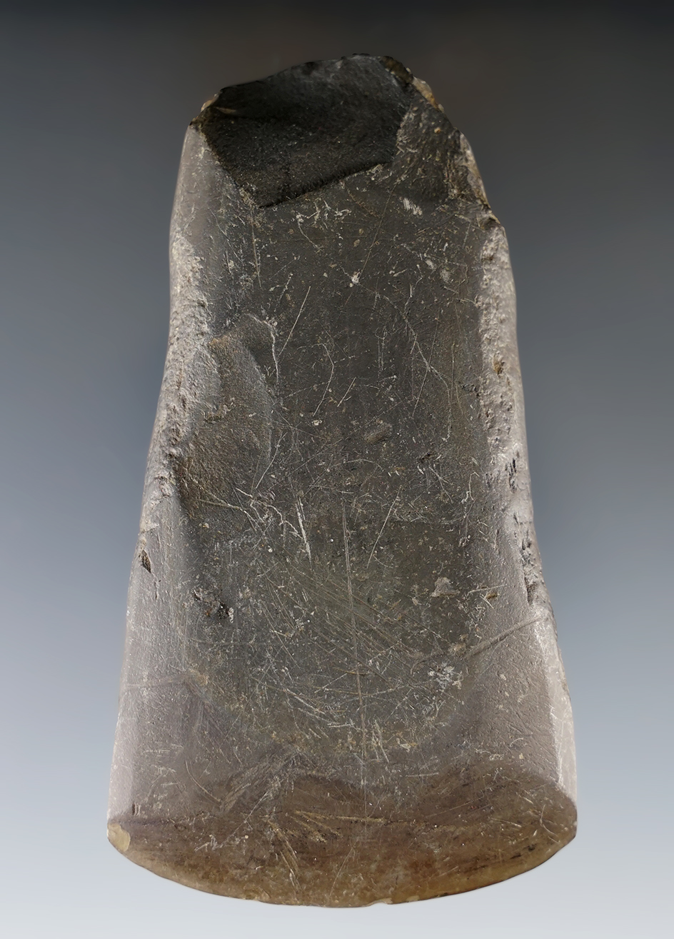 4 7/16" Celt found in Clark Co., Washington that is nicely polished.