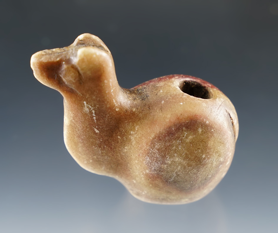 Nicely made 1 11/16" tall miniature Canopa found in Peru.