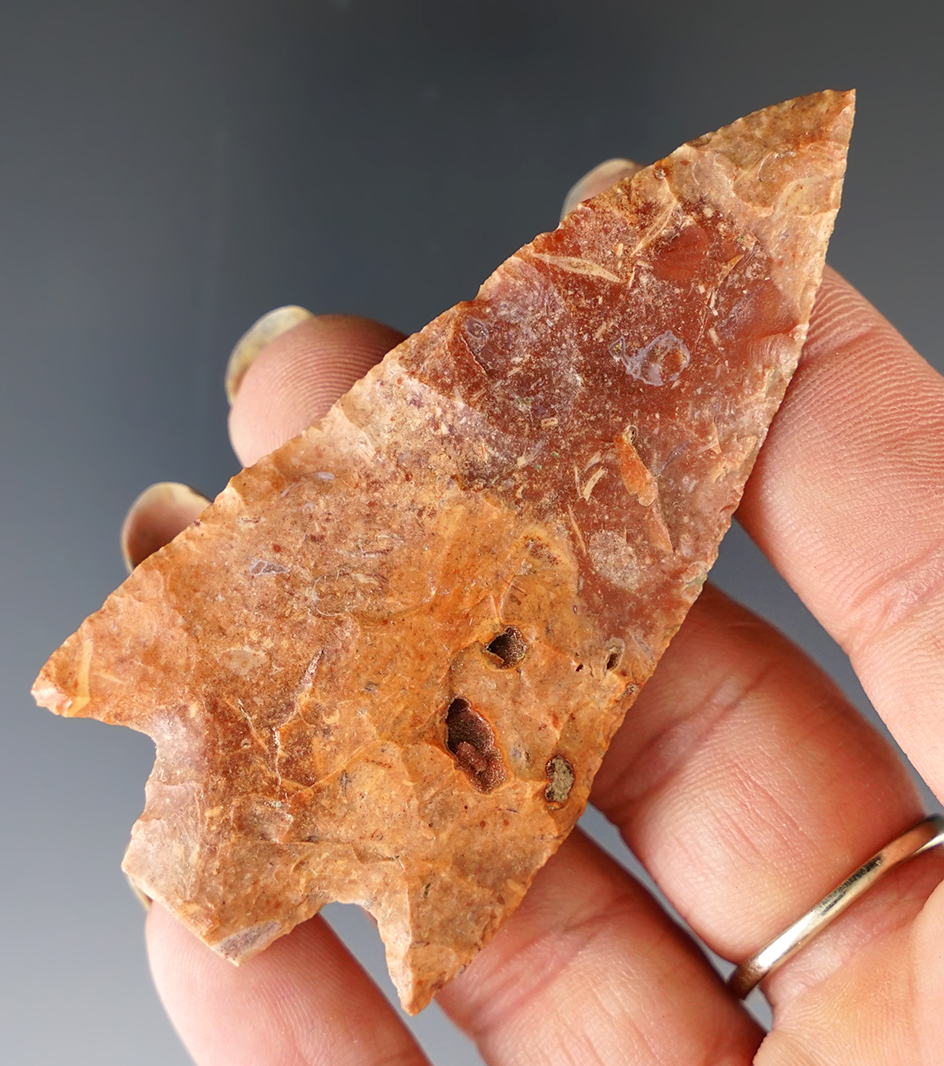 3" Newnan Point with a snap base made from beautifully colored material - Alachua Co., Florida.