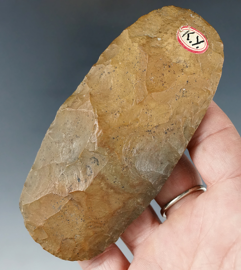 4 1/16" well styled Flint Celt found in Kentucky.
