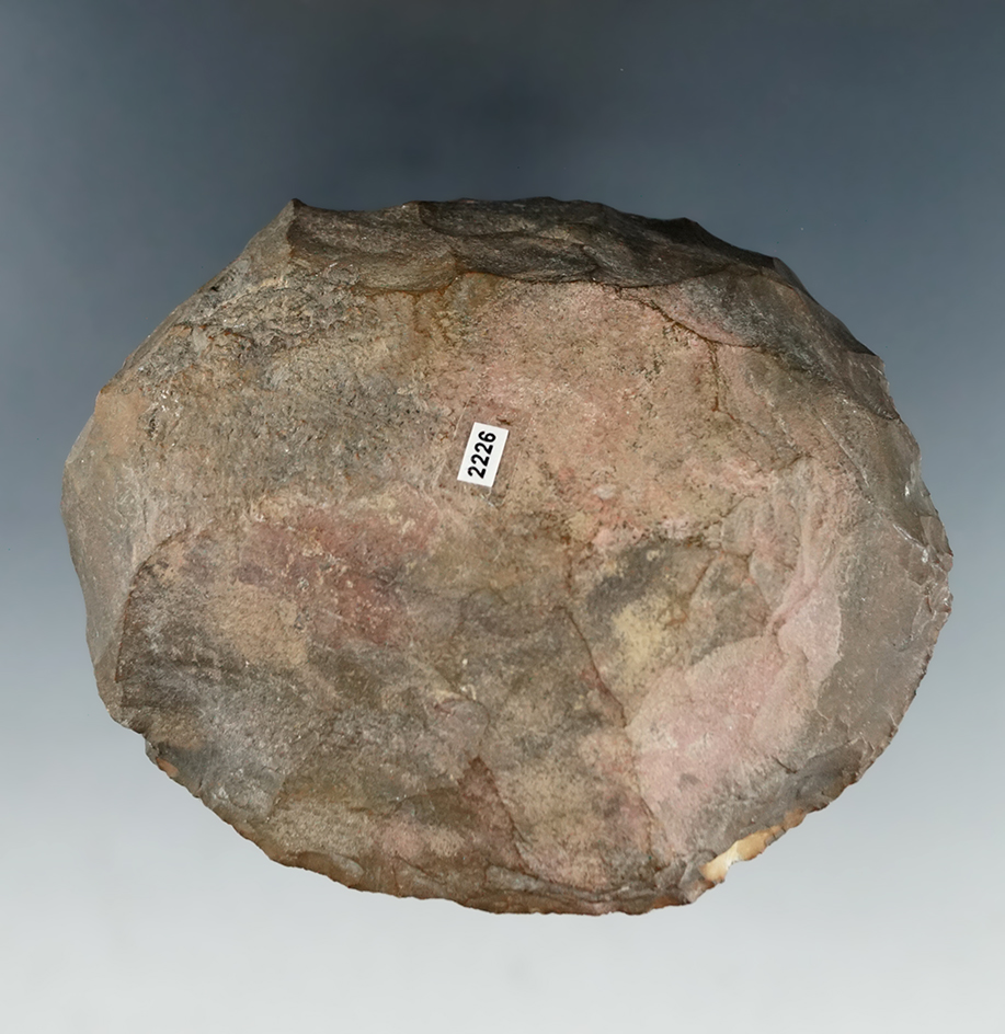 Very large 4 3/8" turtle back scraper found in Ohio.