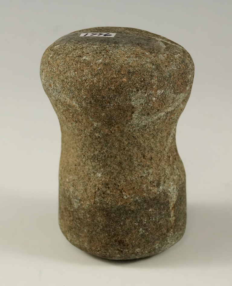 3" long 3/4 grooved Hammerstone found in Kansas.