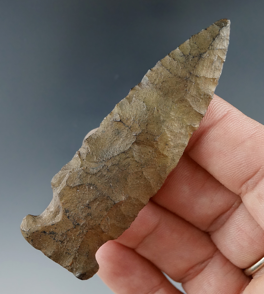 Nice flaking on this 2 15/16" Bolen knife from an old North Florida collection