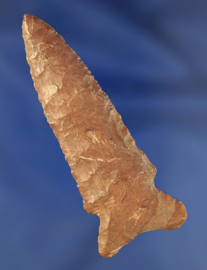 Excellent flaking on this 3" Greenbrier found in Tennessee.