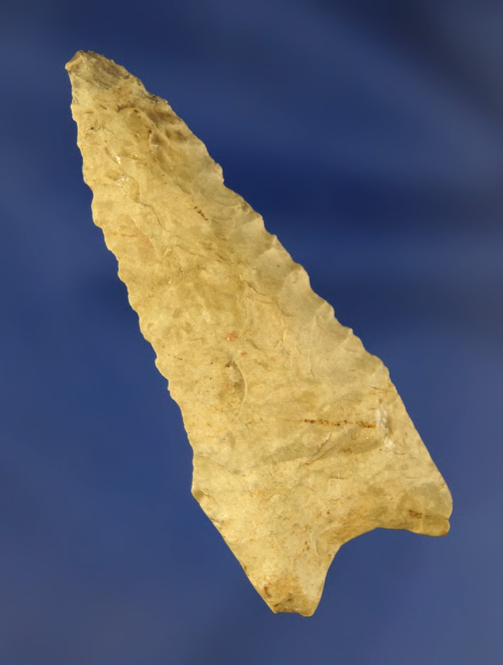 2 1/4" well patinated Dalton found in Illinois.