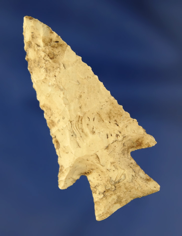 2 1/4" nicely patinated Bevel found in Illinois.