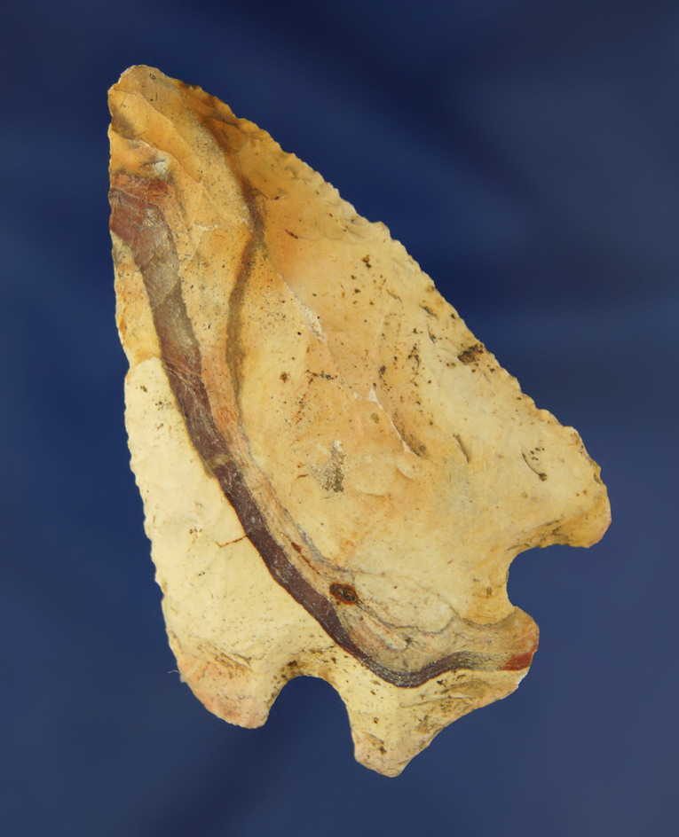 2 13/16" Cornernotch Knife found in Georgia made from attractive material.