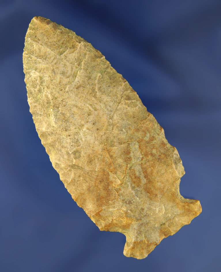 3 7/16" well patinated Sidenotch found in Davies Co.,  Kentucky.