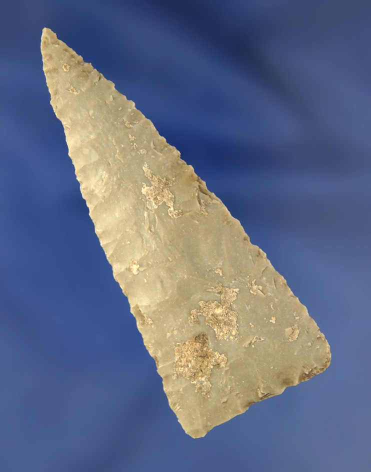 Very thin and nicely flaked 3" Darl Blade found in Texas.