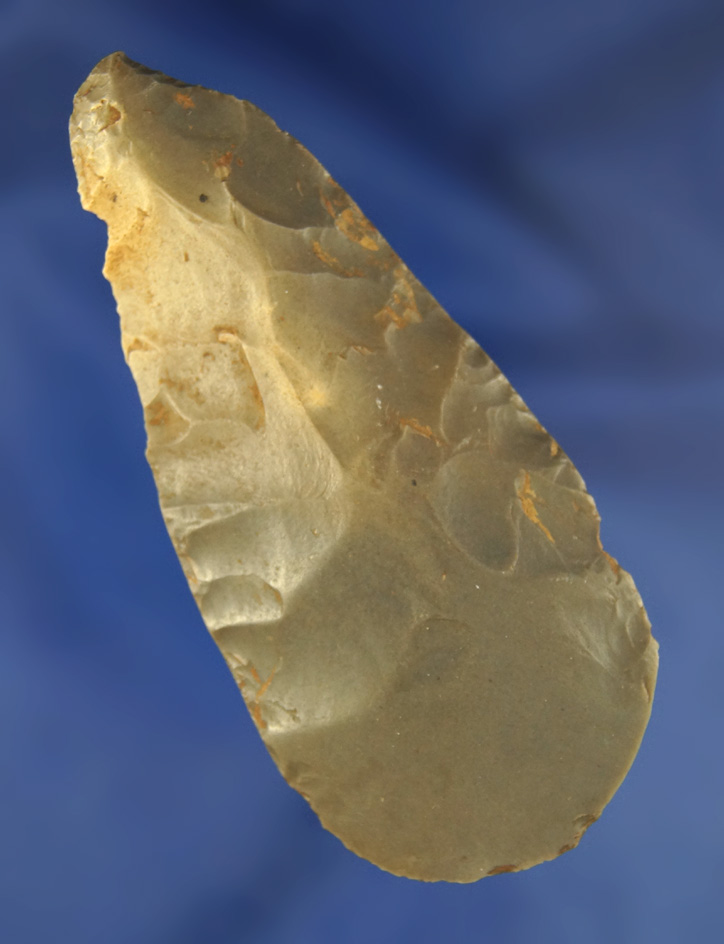 Unique 3 3/8" Hornstone Blade found in Kentucky with polished ends.