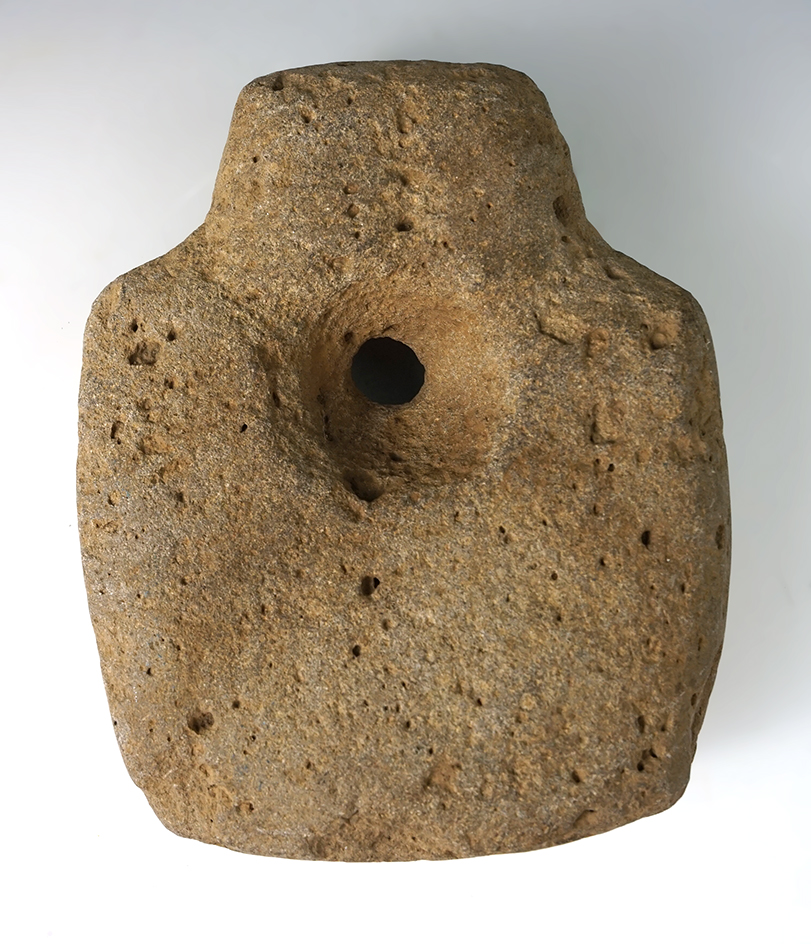 Large 6 1/2" Nicely styled and drilled Canoe Anchor found in Cochise Co., Arizona.