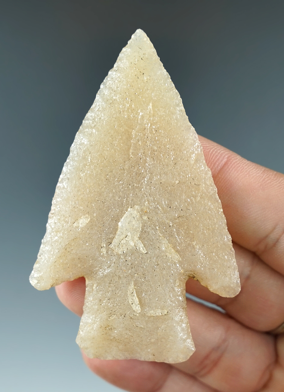 2 7/8" Hardin made from Hixton Quartzite, found in Arkansas. Comes with a Davis COA G-9.