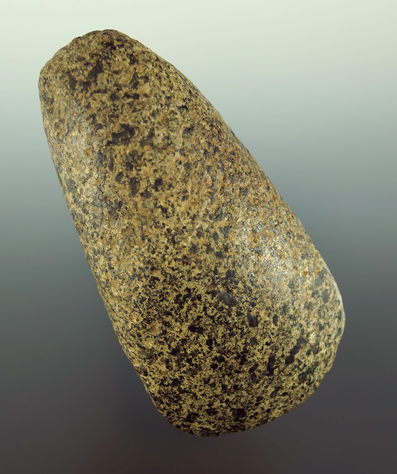 Highly polished 3 13/16" Celt found in Ohio. Ex. Gary Noel collection.